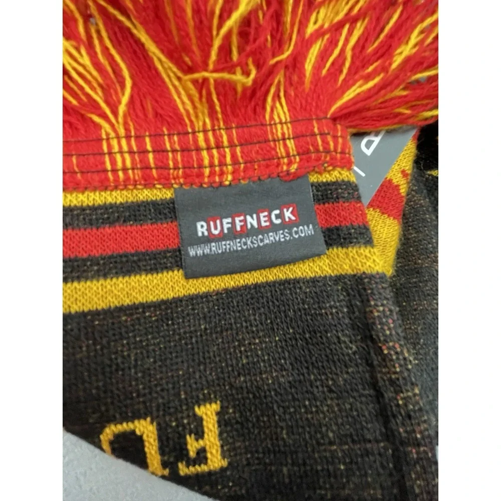 Ruffneck Scarf Mustang‎ Futbol Adult Black Yellow Long Warm Preppy Soccer Wrap